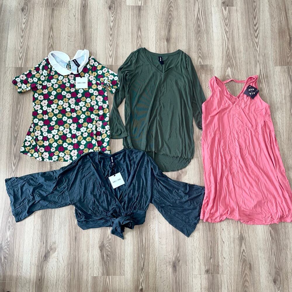 Agnes and Dora & Ava Viv Top and Dress Bundle of 4 Size XL, X